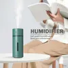 Humidifiers 260ML Wireless Air Humidifier LED USB Aromatherapy Diffuser 1000mAh Rechargeable Battery Ultrasonic Cool Mist Maker Quiet Fogger