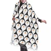 Foulards Écharpe de pingouin drôle hiver long grand gland doux enveloppement pashmina