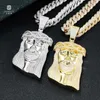 Hip Hop Jesus Necklace Pendant Full of Zircon Gold Silver Pendant Cuban Personalized Pendant