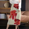 Skirts Skater Winter Women's Elastic Waisted Split Thigh Rib Knitted Long Maxi Bodycon For Women Knee Length