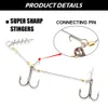 Spinpoler Shad Bait Pike 낚시 루어 14cm18cm Square 패들 꼬리 Stinger Rig Bass Zander 240102와 현실적인 부드러운 플라스틱 고무