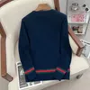 Pulls pour hommes Pull de luxe imprimé Pull à col rond Lettre épaissie à manches longues Tricots Automne / Hiver Chaud Tendance de la mode MenClothing