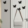 Hooks Wall Mounted Hook Kitchen Bathroom Accessories Stainless Steel Towel Key Coat Punching Back Door Butterfly Storage Hanger