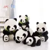 Plush Dolls 9/10/12/16cm birthday Soft cloth Toy kids baby Lovely Bear Plush Panda Present Doll Stuffed Animals Cute Cartoon PillowL23116