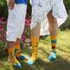 Chaussettes AB pour femmes et enfants, Style Parent-enfant, garçons et filles, colorées, mignonnes, dessin animé, mode sport, Tube moyen, en coton