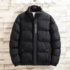 Men's coat, winter down cotton jacket, new clothing, men's Korean version, handsome, thickened cotton jacket, standing collar for warmth