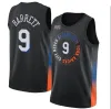 Anpassade män Jalen Brunson Julius Randle Basketball Jerseys New''yorks''obi Toppin Knick Derrick Rose Toppin Quickley Josh Hart Mitchell Robinson