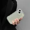 Luftkudde våg transparent TPU -telefonfodral Silikon mjukt skyddsfodral iPhone 13 mini x xs max xr 8 7 14 plus se back cover