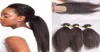 Kinky Straight With Silk Base Lace Closure 4PcsLot Italian Coarse Yaki Human Hair Lace Closure With Hair Extensions For Black Wom16909034