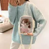 Sacs de soirée Double face Ita sac pour poupée 20 cm filles Transparent Kawaii japonais femmes clair mignon Lolita mobile bandoulière