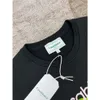 24SS Casablanca okrągła szyja bluzy Bluzy Unisex długie rękawy luźne czarne bluza z bluzą z kapturem swobodnego swetra