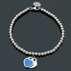 Designer Luxury Heart-Shaped Pendant Halsband Armband Kvinnors rostfritt stål Par Pendantsmycken Valentinsdag GI301T