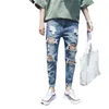 Street Clothing Wide Leg Jeans Men's Straight Feet Long Trousers Jeans Y2k Men's Jeans Ripped Men Clothing Denim cargo pants 231229