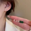 Kettingen Geometrische Jade Oorbellen Anti-allergie Cirkels Ronde Stud Imitatie Galvaniseren Prachtige sieraden Accessoires