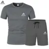 Men Designer Tracksuit Summer Hot T shirt Shorts s Sports Set Brand Print Leisure Fashion Cotton Shor cheap mac