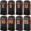 Printed Man Kids Basketball City OG Anunoby Jersey 8 Precious Achiuwa 5 Malachi Flynn 4 Jalen Brunson 11 Julius Randle 30 Quentin Grimes 6 Mitchell Robinson 23 Sport