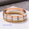 Car tires's popular Luxury Designer bracelet Zircon titanium steel womens fashion net red Bracelet ins trend versatile personalized stainle With Original Box