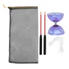 Diabolo Yoyo Çin Oyuncak Çocukları Set Plastik Oyuncaklar Çubuklar Üçlü Hokkabazlık Profesyonel Fitness Top Yo Spinning 240102