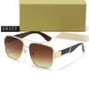 Designer zonnebril voor mannen Vrouwen vintage met metalen frame mode letters met originele doos zomer rijden vakantie b22377