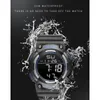 Armbandsur Smael Men's Sports Watch Gold med 50m vattentät LED -bakre ljus klocka Alarm Sportarmband 1539 Digitala klockor