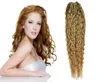 Brazylijskie dziewicze włosy miód blondynka kręcone mikro koraliki przedłużenia włosów 100G Micro Ring Loop Human Haar 1GS 100s Micro Loop 1G Curlly7569988