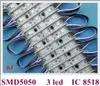 Fullfärgad LED-ljusmodul IC 8518 4 Wires CV från brytpunkten bättre än WS 2811 SMD 5050 DC12V Epoxy IP65 75mm*14mm