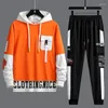 Survêtements pour hommes Mode Hommes Survêtement Streetwear Sweat à capuche et pantalons de survêtement Deux pièces Ensemble Mâle Hip Hop Style Tenue Costume De Sport À La Mode Hommes