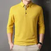 Polo da uomo Fashion Brand Casual POLO T-shirt con risvolto Camicia di buona qualità Top estivi Solid Tees Abbigliamento Ropa Hombre Roupas