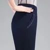 Kadın pantolon artı 5xl 2024 Sonbahar Kış Kadınlar Sıcak Ter Kadife İnce Yüksek Bel Kalemi Kadın Pantolon LJ194