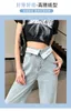 Women's Pants American Retro Blue Jeans 2024 Trend Streetwear Baggy Wide Leg Trousers Y2K High Street Straight Fashion