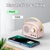 Mini radio rétro récepteur FM portable TWS haut-parleur stéréo Bluetooth lecteur de musique classique sans fil TF/AUX/USB MP3 avec MIC 240102