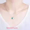 Tifannissm Pendant Necklac Best sell Birthday Christmas Gift simple love oil dripping enamel red blue pink three color heart