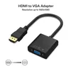 Computer Cables Connectors nya 1080p hane till VGA Female Video Cord Converter Adapter med O Port Support Micro USB strömförsörjning för OTVRC