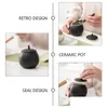 Storage Bottles Jars Tea Tins Ceramic Pot Jar For Loose Coffee Canister Bk Candy White With Lid Drop Delivery Home Garden Housekeeping Ot4Jn