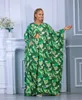 Roupas étnicas Conjunto de duas peças Chiffon Imprimir Oversize Roupas Femininas Vestidos Africanos Boubou Party Dashiki Long Maxi Dress Calças 2 Outfit