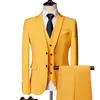 Groom Male Wedding Prom Suit Green Slim Fit Tuxedo Mens Formal Business Work Wear Suits 3Pcs Sets JacketPantsVest 231229