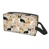 Sacs à cosmétiques mignon café Welsh Corgis chien voyage trousse de toilette pour femmes maquillage beauté stockage Dopp Kit