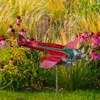 Trädgårdsdekorationer dekoration metallflygplan weathervane utomhus flygplan väder Vane Plug Decor Wind Spinners takplugin