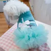 Abbigliamento per cani Giacca di lusso Abbigliamento Principessa Ragazza Abito Cappotto Invernale per cani di piccola taglia Costume Tutù in tulle Gonna Fiocco Yorkie Abiti per animali domestici