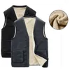 Herrvästar MRMT 2024 Brand Lamb Velvet Vest Plus Warm Large Size Waistcoat V-Neck Jacket