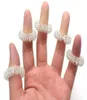 50pcsSilver Massage Acupuncture Finger Rings Health Care Acupressure Hand Massager Pain Relief Stress Relief Help Sleep Tools237B3378386