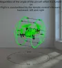 Mini RC Drone Anti-crash e Drop Quadcopter Giocattoli educativi per aerei RC, Protezione del rotore con luci, UFO a doppia modalità, 10 copie per confezione