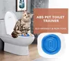 Cat Toalett Training Kit Pet Poop Training Seat Aid Katter Sitt Lull Box Tray Professional Trainer för Cat Kitten Human Toalett 201102581239