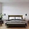 Lampada da parete stagionale in puro colore semplice interruttore incorporato El Room Bedroom Study può ruotare la lettura sul comodino