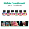 Maskinproffs Rotary Pen Tattoo Hine Kit Set med bläck LCD Mini Power Equipment Supplies