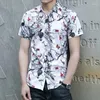 Camisas casuais masculinas 7xl 125kg 280lb tamanho grande flor fantasia impressa camisa de praia de verão vestido havaiano para desgaste robusto grande blusa roupas bbw