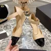 Sandales à talons hauts pour femmes de créateur Pantoufles compensées en cuir de mode d'été Chaussures de fête sexy Chaussures en cuir de créateur de haute qualité Talon haut de 6 cm avec boîte