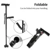 Collapsible Telescopic Folding Cane Elder LED With alarm Walking Trusty Sticks Crutches for Mothers the Fathers 240102