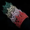 Takı Düğün Saç Aksesuarları Güzellik Pageant Başlık Renkli Kristal El Yapımı Gelin Tiara Kadınlar için 240102