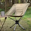 Kampmeubilair 360 graden draaibaar Campingstoel Afneembaar Draagbaar Aluminium standaard Strandstoelen Draagvermogen 120kg Buiten